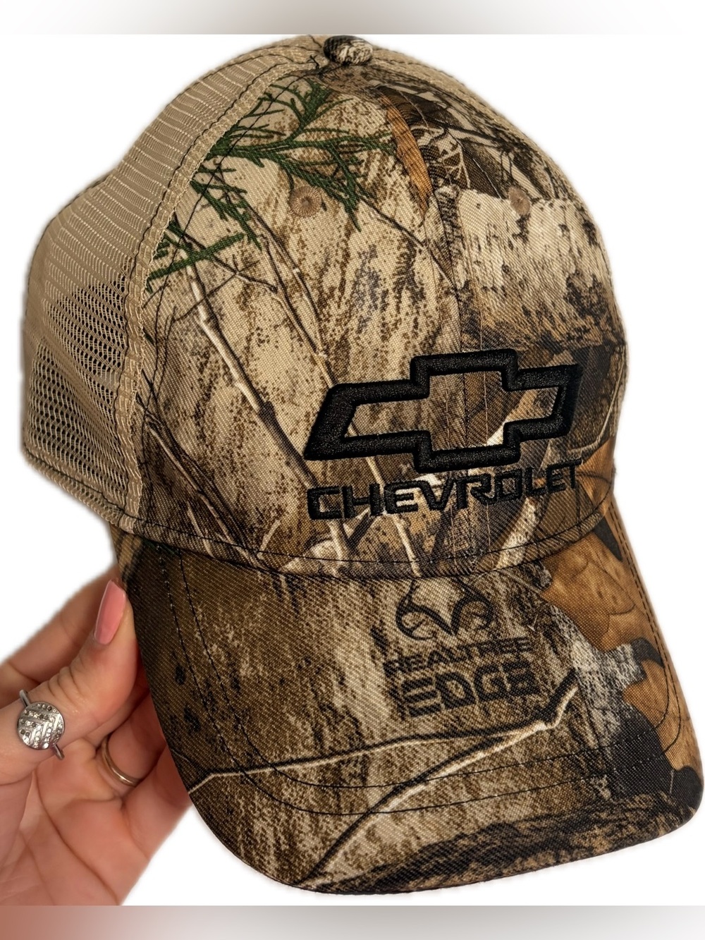 🧢🚗 Chevrolet x Realtree EDGE Camo Hat 🌲🔥